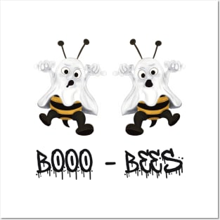 Booo Bees - Halloween Cute Ghost Bees Posters and Art